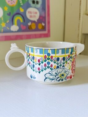 Anthropologie | Home Kitchen Mason Creamer Floral Whimsy Eclectic Stoneware GUC